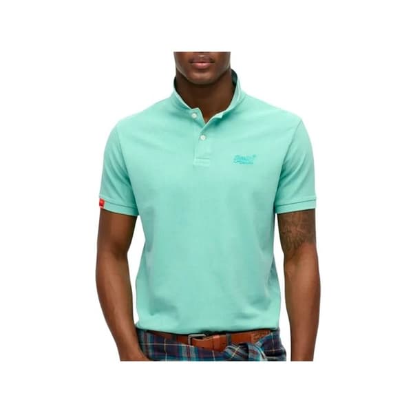 Polos Superdry vint destroy polo 2md spearmint ljusgrön