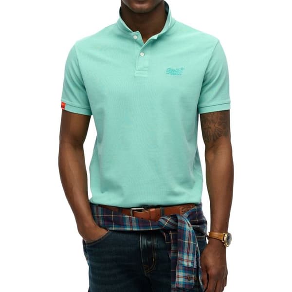 Polos Superdry vint destroy polo 2md spearmint ljusgrön