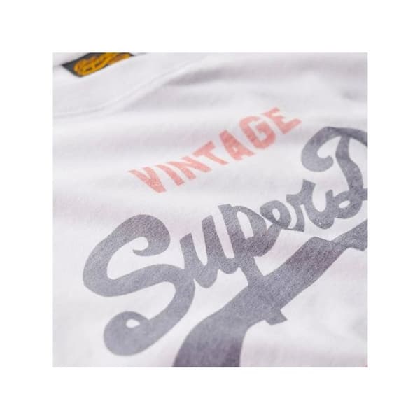 T-shirt Superdry Herrar Heritage Vit Bomull