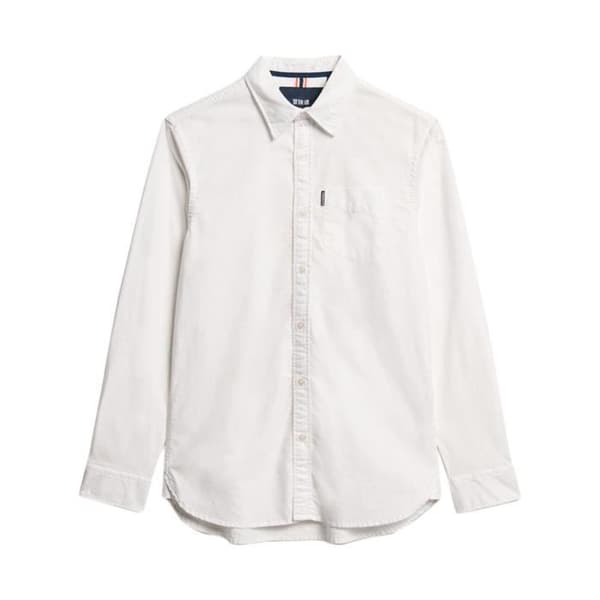 Chemise Manche Longue Superdry Essentials Oxford - Vit Optic