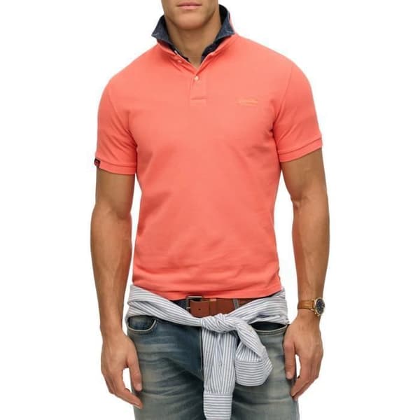 Polo Superdry Vint Destroy - Korall