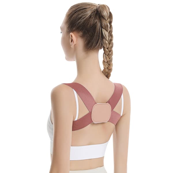 INF Usynlig Posture Corrector Komfortabel Støtte Lyserød M