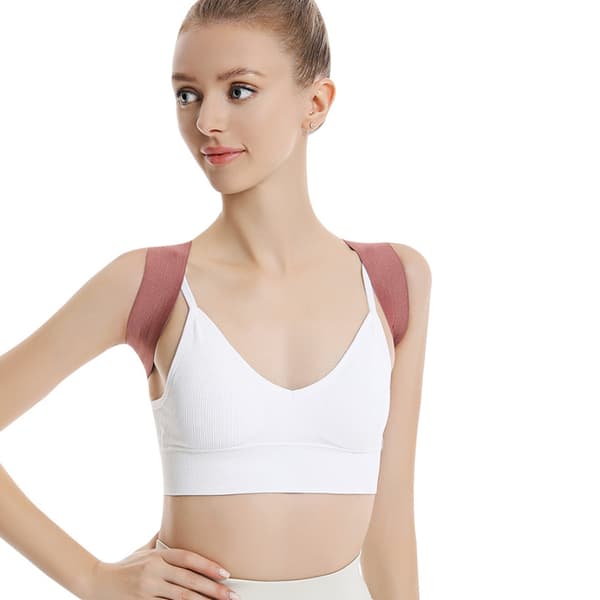 INF Usynlig Posture Corrector Komfortabel Støtte Lyserød M