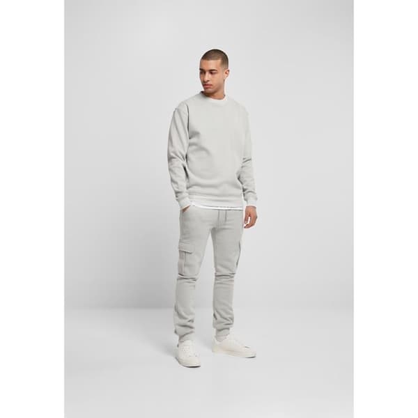 Sweatshirt - URBAN CLASSICS - Crewneck - Ljusgrå - Långa ärmar - Unisex