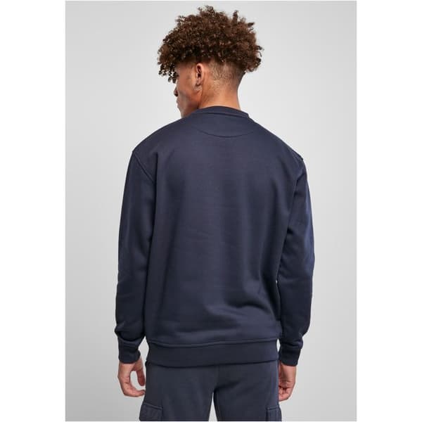 Sweatshirt - URBAN CLASSICS - Rundhals - Marinblå - Långärmad - Unisex
