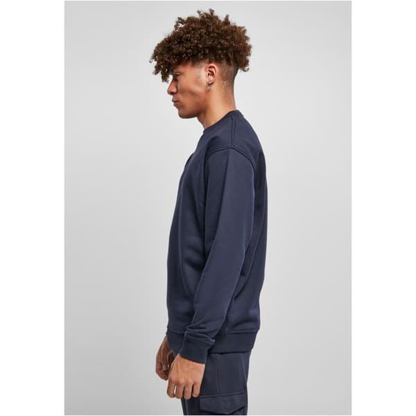 Sweatshirt - URBAN CLASSICS - Rundhals - Marinblå - Långärmad - Unisex