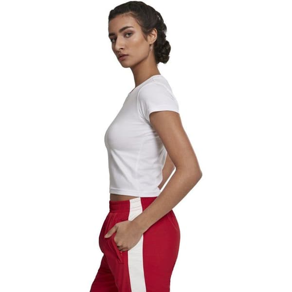 Urban Classics t-shirt i kort stretchig jersey för kvinnor