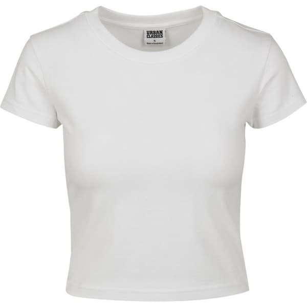 Urban Classics t-shirt i kort stretchig jersey för kvinnor
