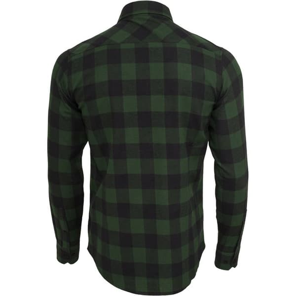 Skjorta - Urban Classic - Flanell - Svart/Skoggrön - Långa Ärmar - Regular