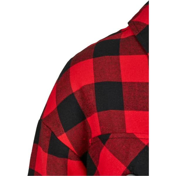 Skjorta med snörning för kvinnor i flannel Urban Classics
