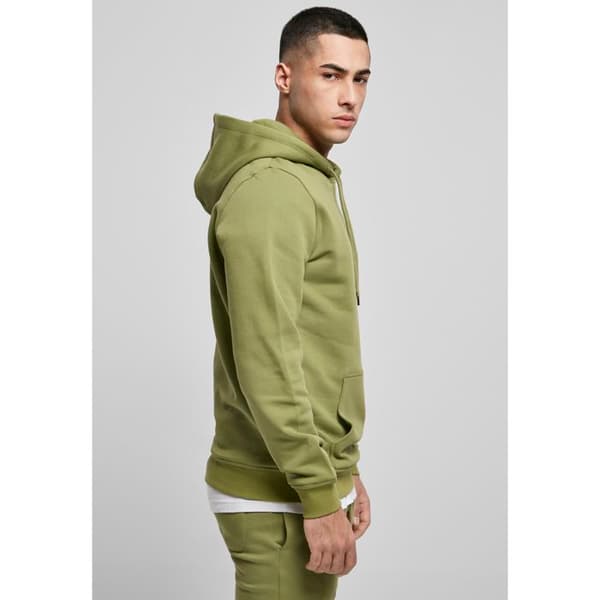 Hoodie - Urban Classics - Basic - Ekologisk bomull - Känguruficka - Olivgrön