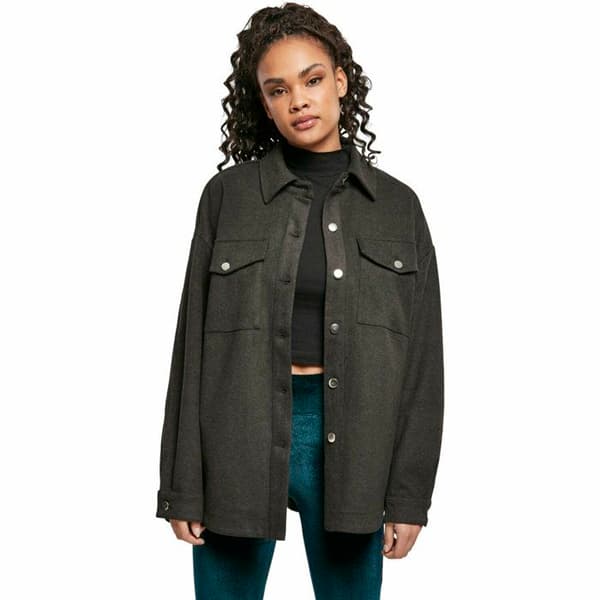 Surchemise - Urban Classics - Klassisk - Mörkbrun - Långa ärmar - Oversize