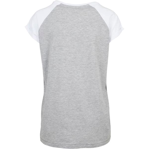 T-shirt dam - Urban Classic - Raglan - Grå/Vit - Korta ärmar - Oversize