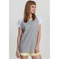 Miniatyrbild 1 av 4: T-shirt dam - Urban Classic - Raglan - Grå/Vit - Korta ärmar - Oversize
