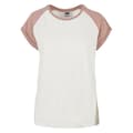 Miniatyrbild 1 av 4: T-shirt dam - Urban Classics - Kontrast Raglan - 100% bomull - Korta ärmar - Stora storlekar