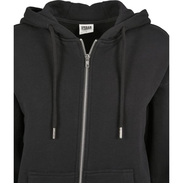 Hoodie för kvinnor Urban Classics ekologisk frotté med dragkedja