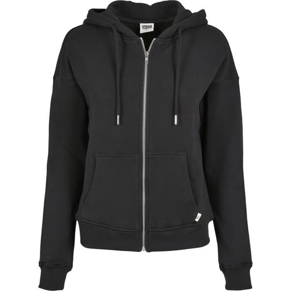 Hoodie för kvinnor Urban Classics ekologisk frotté med dragkedja