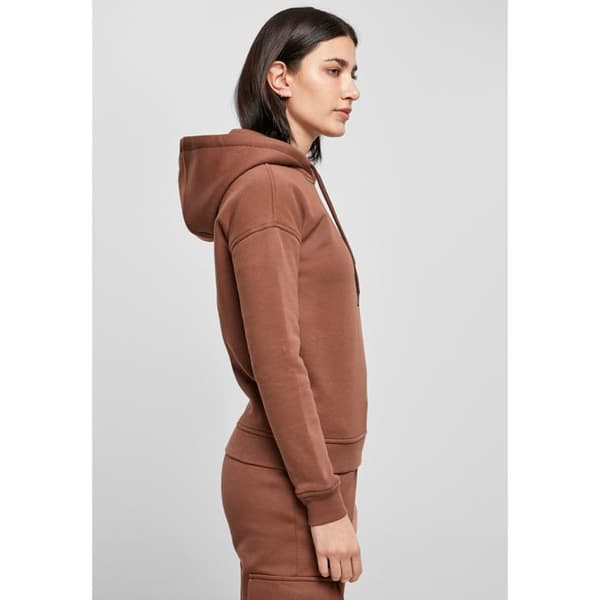 Hoodie - Urban Classics - Damernas Ekologiska - Ekologisk bomull - Brun - Långa ärmar