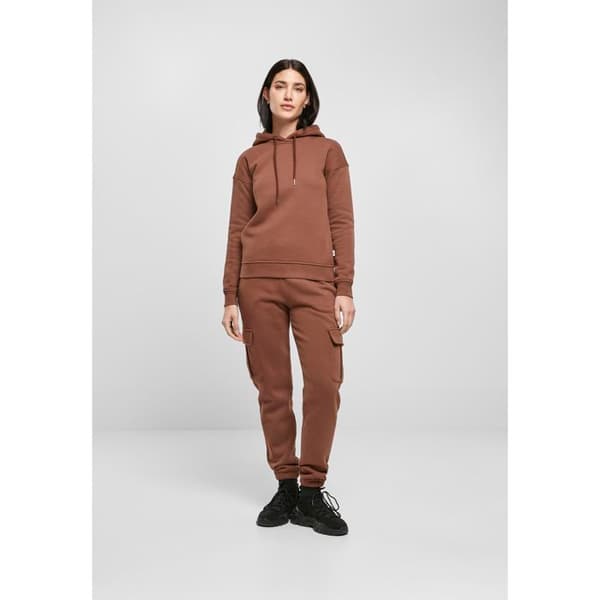 Hoodie - Urban Classics - Damernas Ekologiska - Ekologisk bomull - Brun - Långa ärmar