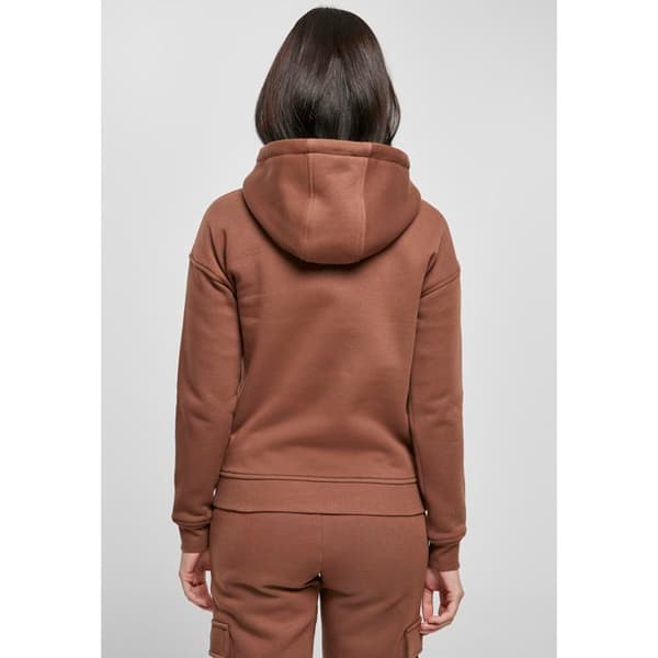 Hoodie - Urban Classics - Damernas Ekologiska - Ekologisk bomull - Brun - Långa ärmar