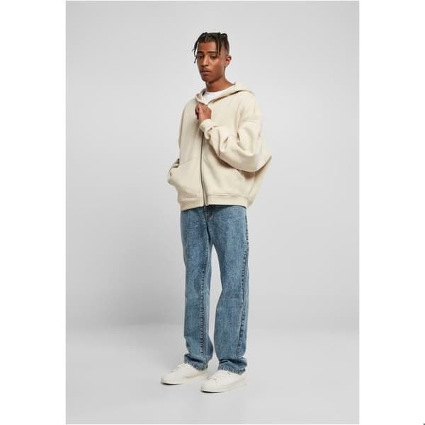 Huvtröja - Urban Classics - 90-tal - Beige - Långa ärmar - Känguruficka