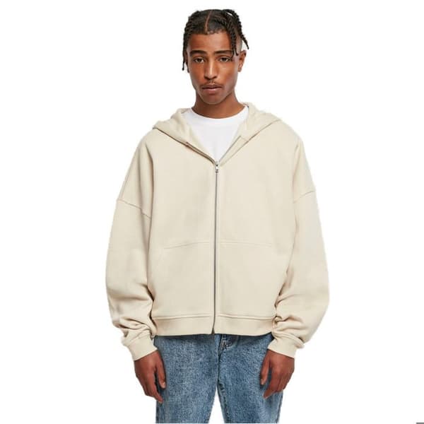 Huvtröja - Urban Classics - 90-tal - Beige - Långa ärmar - Känguruficka