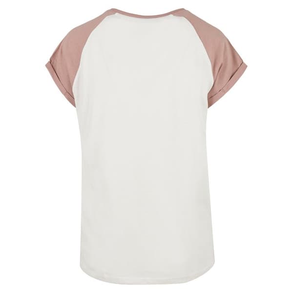 T-shirt dam Urban Classics kontrast raglan (Stora storlekar)