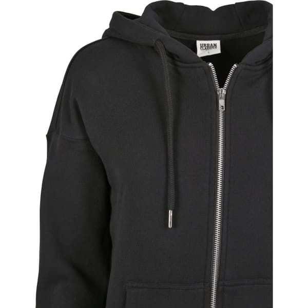 Hoodie för kvinnor Urban Classics ekologisk frotté med dragkedja