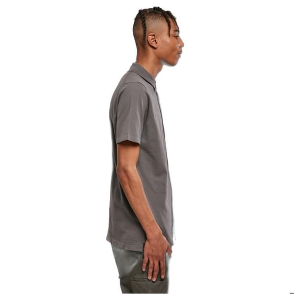 Stickad t-shirt - Urban Classics - Klassisk modell - 100% Nylon - Färg grå - Regular fit