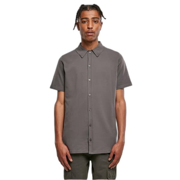 Stickad t-shirt - Urban Classics - Klassisk modell - 100% Nylon - Färg grå - Regular fit