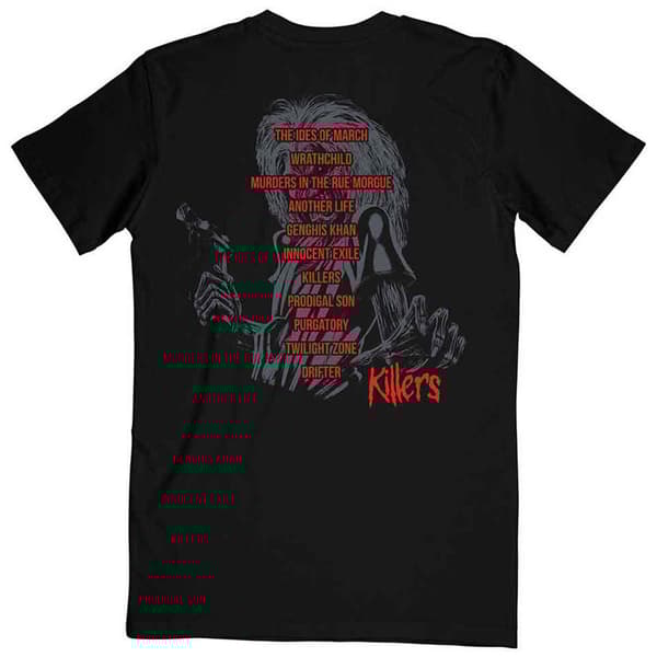 Iron Maiden Killers Album Track List T Shirt