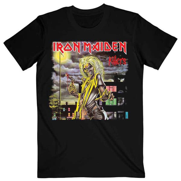 Iron Maiden Killers Album Track List T Shirt Black M