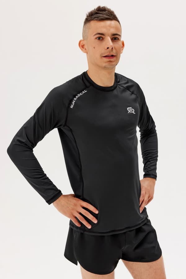 Herre ULTRA DRY LS løbe-T-shirt