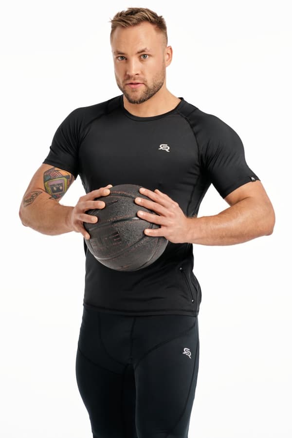 Herr-T-shirt snabbtorkande VITAL ZIP