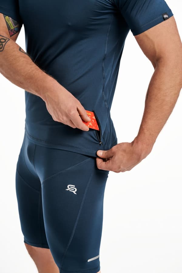 Miesten nopeasti kuivuva VITAL ZIP -t-paita