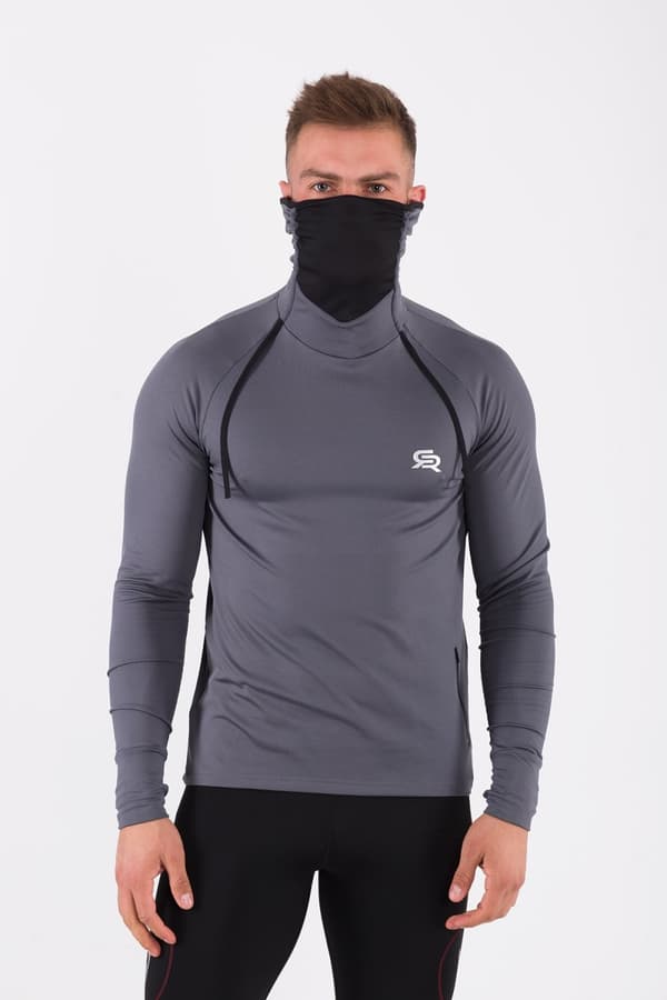 Herre-sweatshirt med rullekrave ADAPT