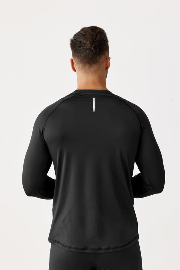 Herr-T-shirt VITAL ZIP LS