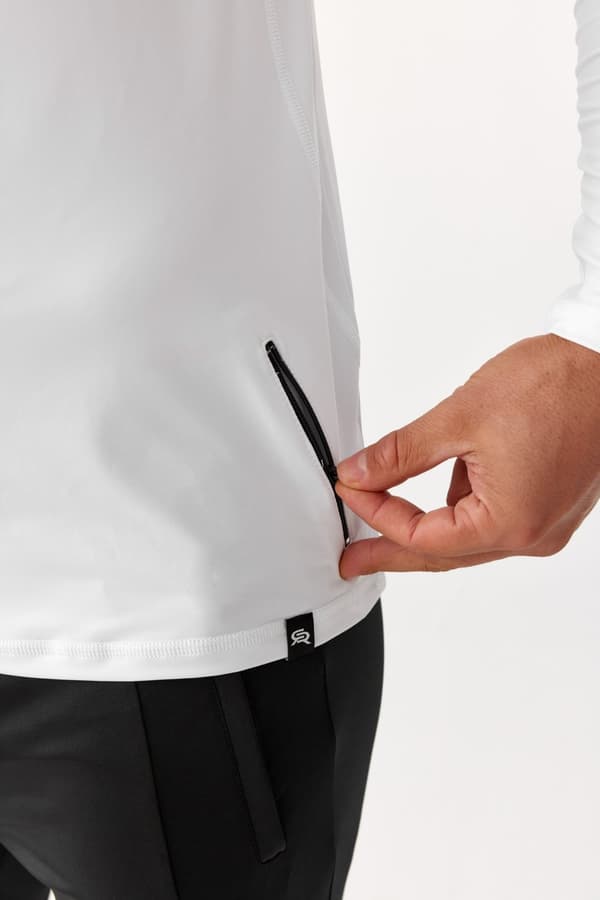 Herr-T-shirt VITAL ZIP LS