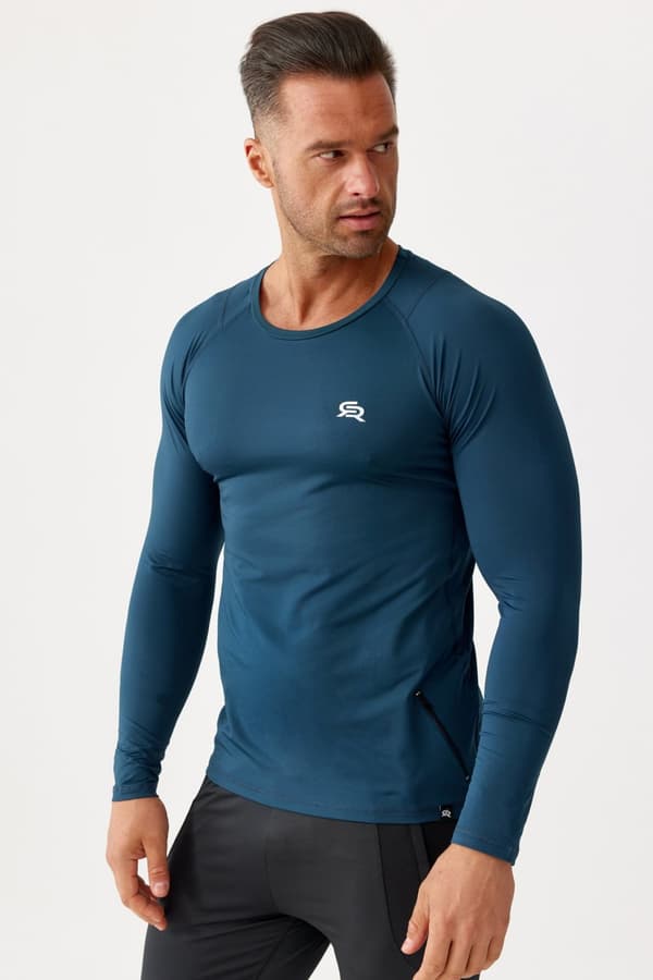 Herre T-shirt VITAL ZIP LS