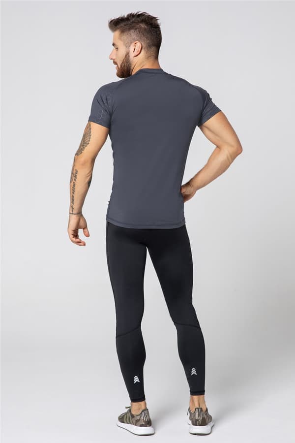 Herr-T-shirt snabbtorkande STONE