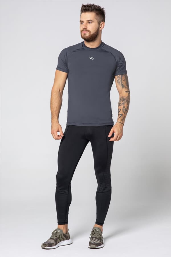 Herr-T-shirt snabbtorkande STONE
