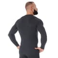 Miniatyrbild 2 av 3: Herr långärmad t-shirt Brubeck ACTIVE WOOL Underkläder termisk Merinoull Svart, Marinblå, Grafit