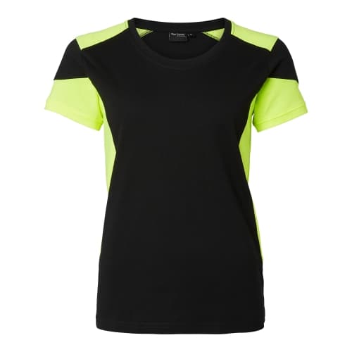 211 T-shirt w Black/fluorescent yellow Female