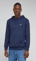 Miniatyrbild 3 av 7: Lee ENFÄRG HOODIE Marinblå MARINBLÅ BOMULL HOODIE XXL