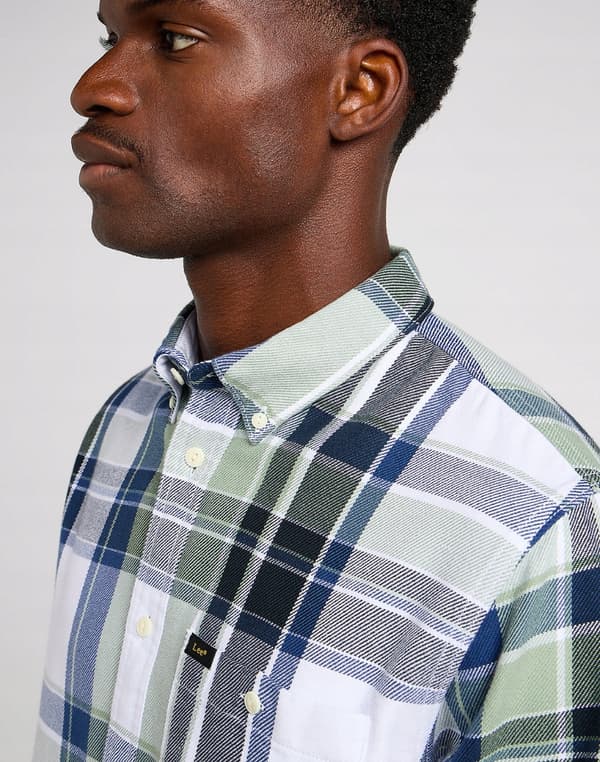 Lee RIVETED SHIRT Intuition LOOSE CHECKED PAITA ORGANIIKKAA PUUVILLAA L