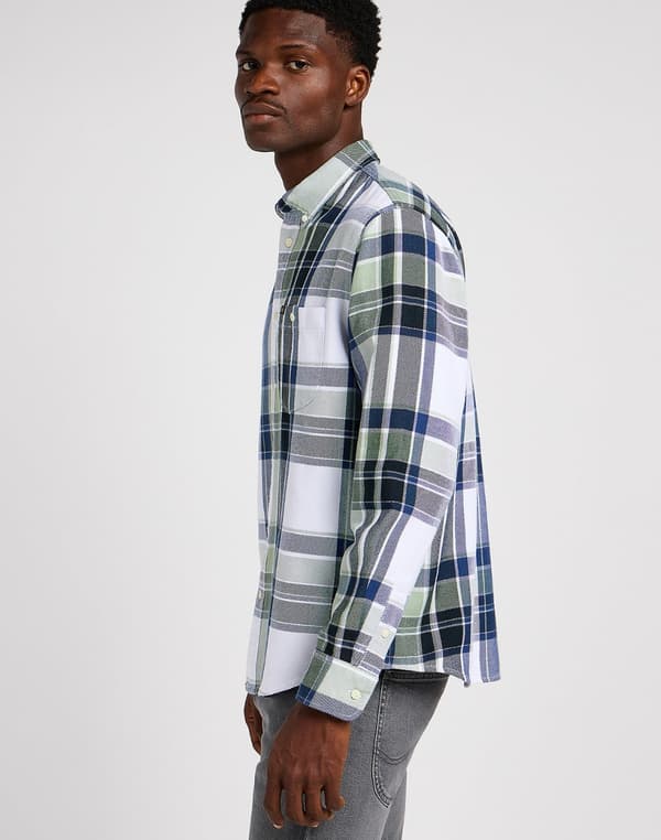 Lee RIVETED SHIRT Intuition LOOSE CHECKED PAITA ORGANIIKKAA PUUVILLAA L