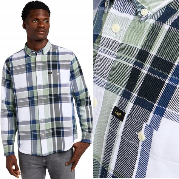 Lee RIVETED SHIRT Intuition LOOSE CHECKED PAITA ORGANIIKKAA PUUVILLAA L