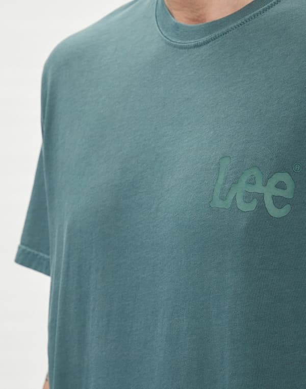 Lee WOBBLY TEE Evergreen GRÖN T-SHIRT BOMULL NORMAL L