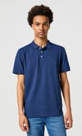 Miniatyrbillede 4 af 8: Wrangler SS POLO MARINEBLÅ MARINEBLÅ BOMULDSPOLO MED LOGO, NORMAL M