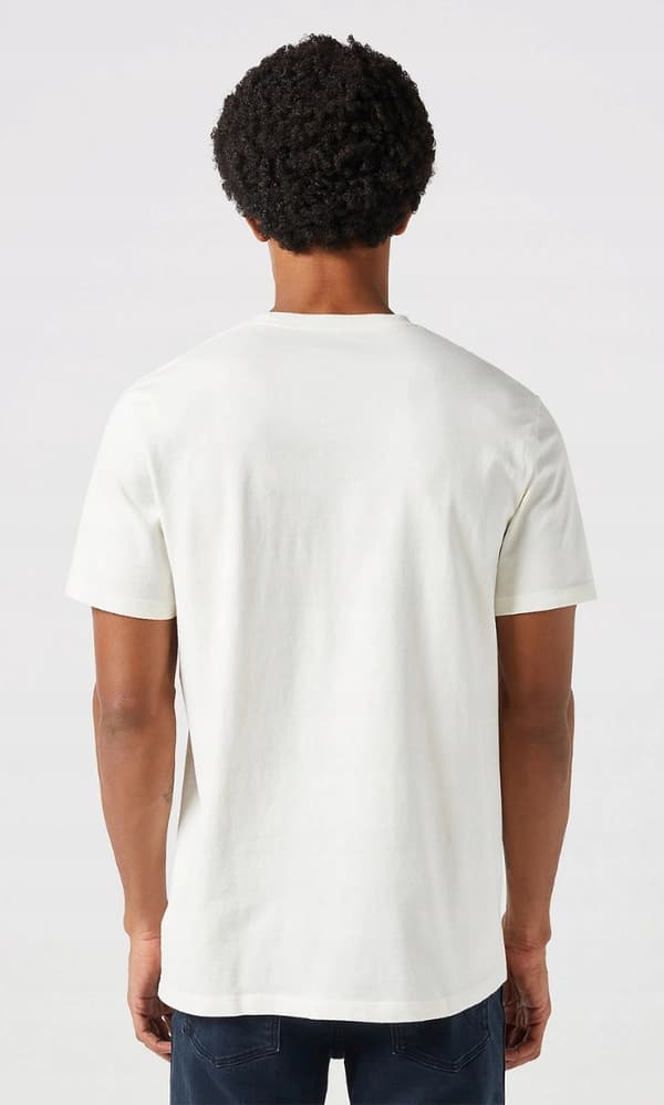 Wrangler AMERICANA T-SHIRT Worn VIT T-SHIRT MED BOMULLST-SHIRT MED MÖNSTER XXL